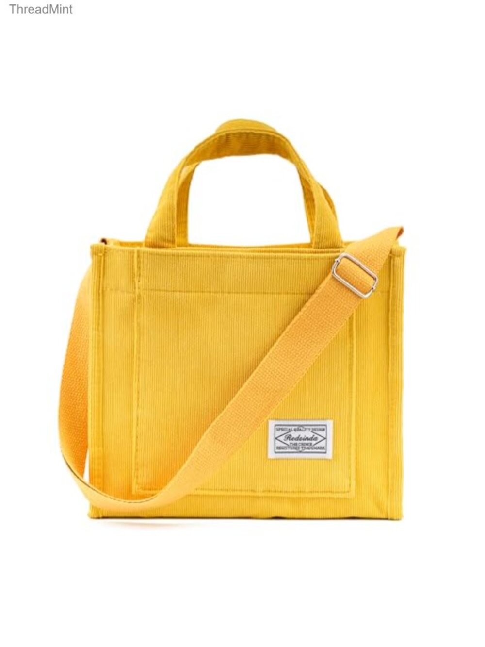 Corduroy Tote Bag Small Crossbody Square Handbag Shoulder Bag